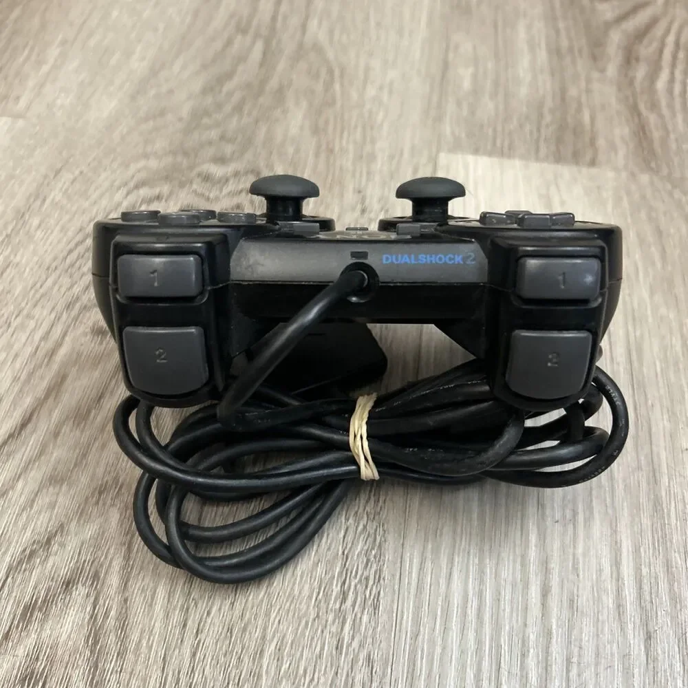 Sony PlayStation 2 DualShock 2 Controller Wired SCPH-10010 Black OEM Tested READ